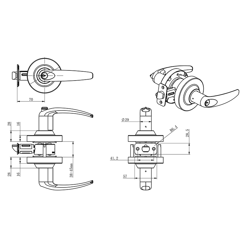 077701 ANSI G1 Deadbolt