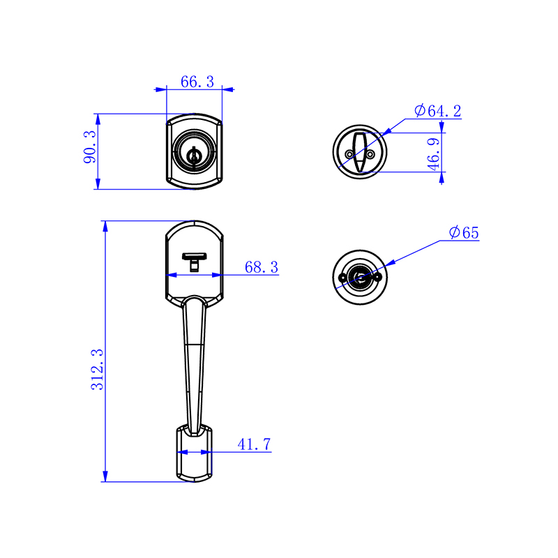 077701 ANSI G1 Deadbolt