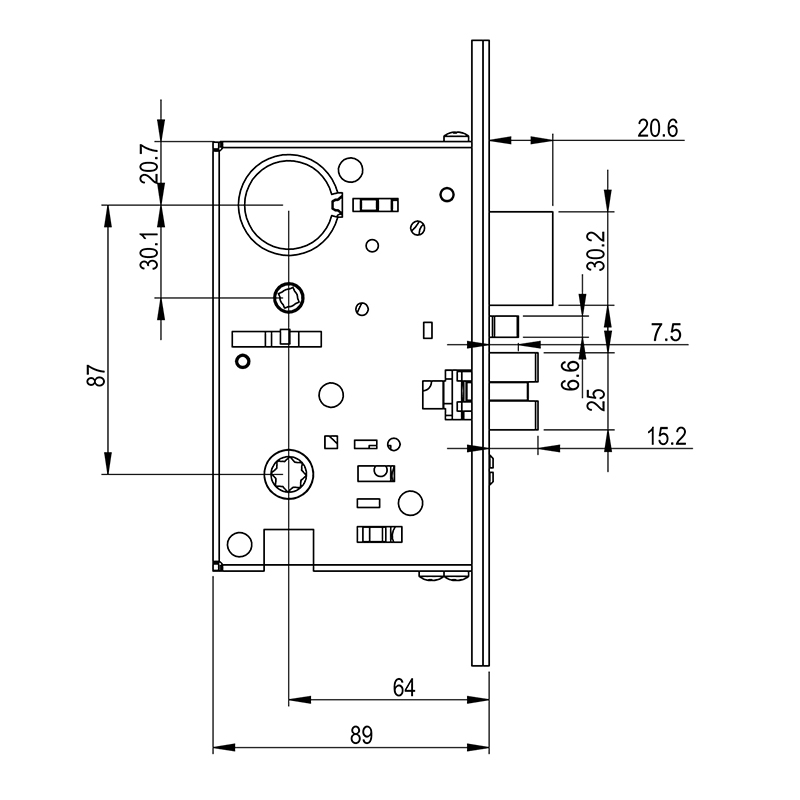 077701 ANSI G1 Deadbolt