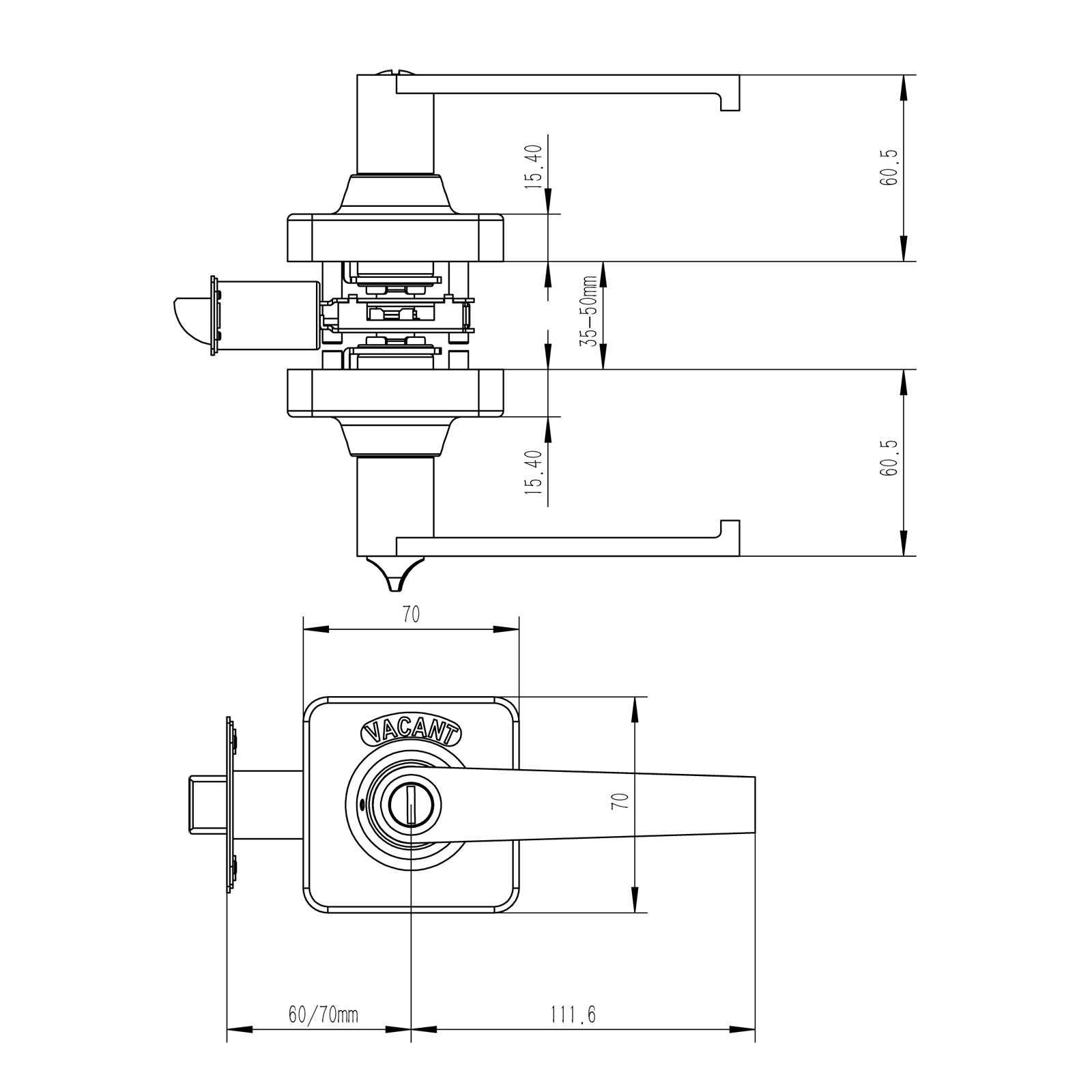 077701 ANSI G1 Deadbolt